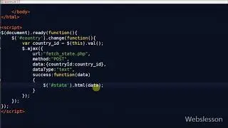 Dynamic Dependent Select Box using Jquery and Ajax in PHP