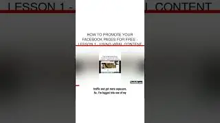 How To Promote Your Facebook Pages For Free - Lesson 1 - Using Viral Content Subscribe on YouTube: h