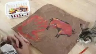 Lucy Loves Art: Cave Art with Chalk and Charcoal