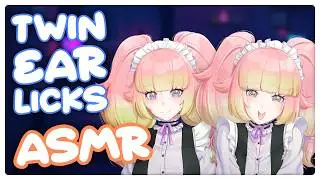 Twin Maids Clean Your Ears With Their Tongues... (KU100 Ear Licking ASMR + MORE!)