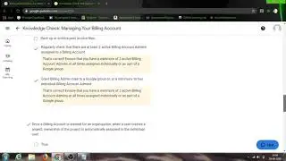 Knowledge Check Managing Your Billing Account