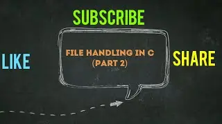 File Handling in C Programming (Part 2) ll By Manu Agarwal