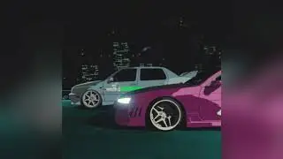Night Race Blender Anime #blender #anime #jdm