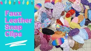 🍭 Studio Vlog 🍭 Snap Clips Faux Leather and Chunky Glitter Using Sizzix Big Shot #smallbusiness