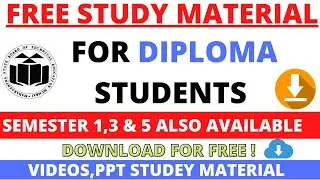 Study Material for DIPLOMA Students | Download Free Study Material MSBTE | FREE Study Material |