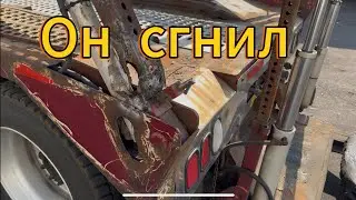 Restoration of an old American truck.