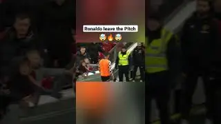 🤯🔥Cristiano Ronaldo leave The Game before Match ends vs Tottenham  #ronaldo #shorts #manunited