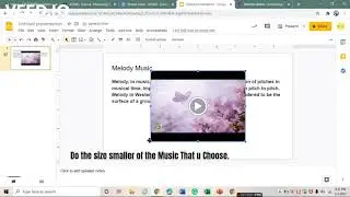 How to add Music to your Google Slides.
