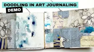 Art Journal Process Video with Mixed Media Collage