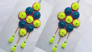 woolen craft door hanging #woolcraftideas #craft