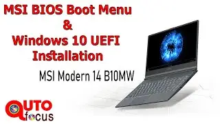 #MSI Modern 14 B10MW Windows Install| MSI Modern 14 MW| MSI Laptop Bios Setup| MSI Gaming Laptop