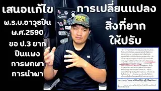 เสนอแก้ไข พ.ร.บ.อาวุธปืน พ.ศ.2490 สิ่งที่อยากให้เกิดขึ้น | มุมมองส่วนตัว “จารย์เดียร์“