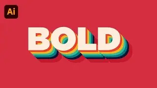 How To Create Retro Typography with Adobe Illustrator Tutorial | Ahoo