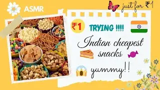 ₹1 cheapest Indian snacks !!!! | yummy!!!