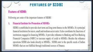 Small Industrial Development Bank of India (SIDBI)..........