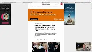 Trump Pump: Der Amtseintritt Trumps am Montag 18 Uhr deutscher Zeit