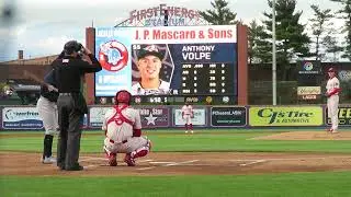4/8/2022: Anthony Volpe first Double-A at-bat (H)