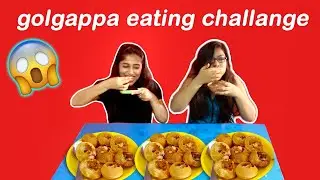 Panipuri Challenge 😂 - Golgappa Competition between sisters