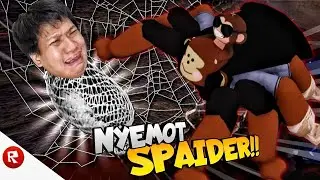 NYEMOT BECOMES A SPIDER AND EATS ALL THE RESIDENTS IN KONOHA VILLAGE!! Roblox Spider [INDO] ~Nyam...