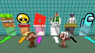 IF YOU CHOOSE THE WRONG GAME CAVE, YOU WILL DIE! 😱 - Minecraft