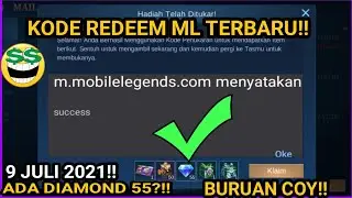 KODE REDEM ML TERBARU 9 JULI 2021! NEW CODE REDEEM MLBN TODAY!! 2 KODE UNIK DARI MOONTON👍🏻👍🏻GASKAN!!