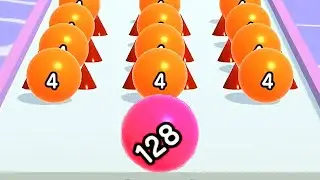 Satisfying Mobile Games 2023 - Ball Run 2048 All Levels Gameplay Walkthrough Android ios max 512B