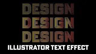 How to Make Scratch Line Text | Illustrator Text Effect | Adobe illustrator Text Design |  Speed Art