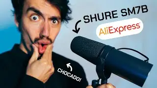 COMPREI A RÉPLICA DO MICROFONE SHURE SM7B DO ALIEXPRESS E TÔ IMPRESSIONADO!