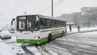 Автобус, маршрут №16 ЛиАЗ-5293.53 б.323 (21.01.2022) Санкт-Петербург