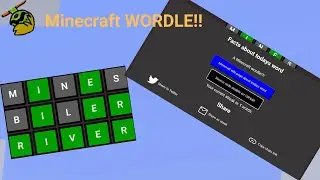 I made a Minecraft WORDLE!! | Mules Gaming