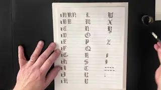Calligraphy Gothic Upper Case