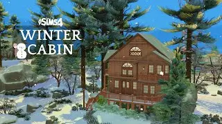 Sims 4 Winter Cabin | Cozy Copperdale Cabin Stop motion |  CC Cabin Build