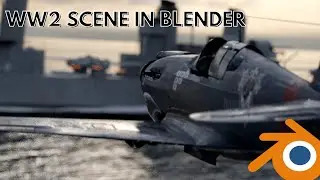 World War 2 cinematic battle scene in Blender 2.91 | EEVEE | CYCLES