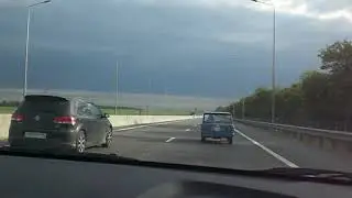 Hаваливаю по трассе)мотоколяска смз сзд