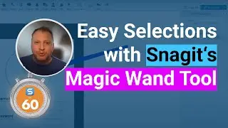 How to Extract Irregular Shapes from Screen Captures with Snagit's Magic Wand - Snagit in 60 Seconds