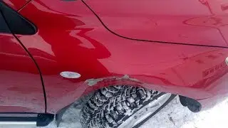 Toyota RAV4 ремонт крыла .