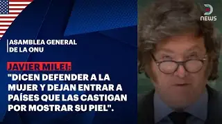 El presidente de Argentina, Javier Milei, expone en la asamblea general de la ONU - DNews