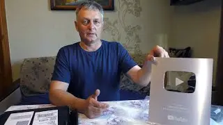 Серебряная кнопка YOUTUBE / Спасибо подписчикам