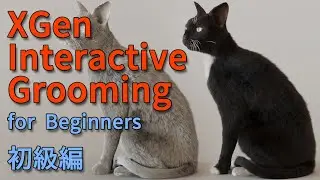 XGen Interactive Grooming Tutorial for Beginners: Groom a Tuxedo Cat! [Sub. English, Vo. 日本語]