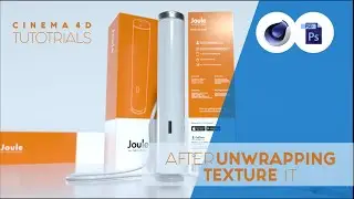 Cinema 4D UV || After Unwrapping,Texture It with || Photoshop