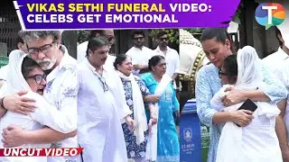 Vikas Sethi funeral video: Hiten Tejwani, Jaswir Kaur, Shabir Ahluwalia, Sharad Kelkar arrive