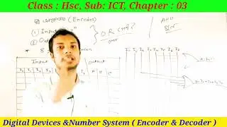 HSC- ICT, Chapter - 3, Encoder and Decoder,  Hossain Ahmmed