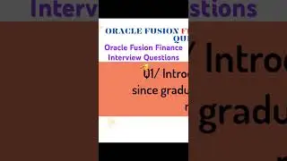 Oracle fusion Financials interview questions 