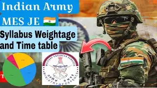 MES JE (Diploma) • How to prepare | Syllabus Weightage and Best Time Table