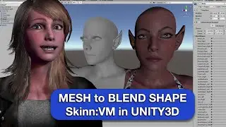 Mesh to Blend Shape – SkinnVM in Unity3D