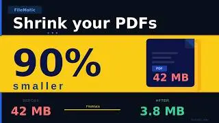 Compress PDFs by 90% — FileMatic for Mac & Windows (No Subscriptions)