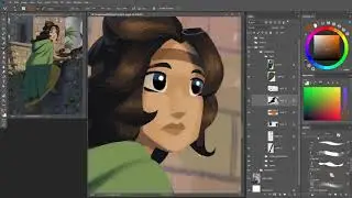 Painting a Digital Graphic Novel Panel in Photoshop