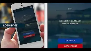Photoshop: Mobil App Tasarımı - Login Sayfası Yapımı