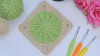 Very Easy and Unusual crochet granny square pattern for beginners. crochet stitch