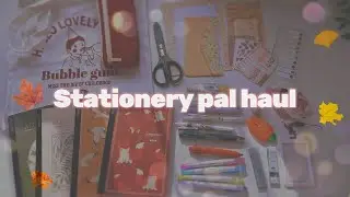 Stationery Pal Haul || Back to school 🐻‍❄️~ giveaway💝 asmr